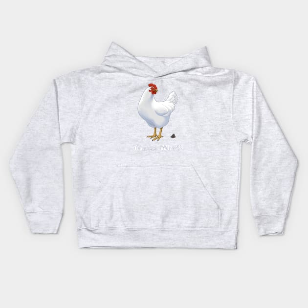 Guess What Chicken Butt Guess Who Chicken Poo Kids Hoodie by csforest